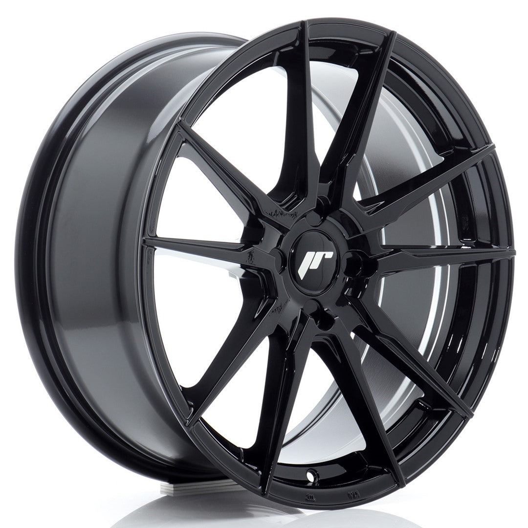 Japan Racing JR-21 18x8" (4 trous - sur mesure) ET20-40, Noir Brillant