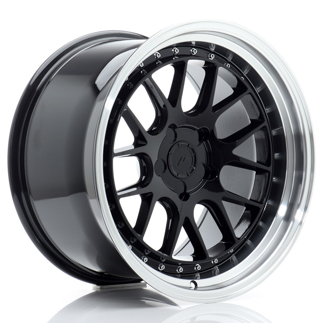 Japan Racing JR-40 18x10.5" (5 trous - sur mesure) ET15-22, Noir Brillant