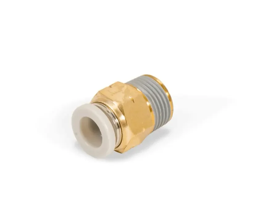 Push-in fitting metal - 3/8" NPT male thread | 3/8" Push-in (like Air Lift 21864) Rasl'Bitume