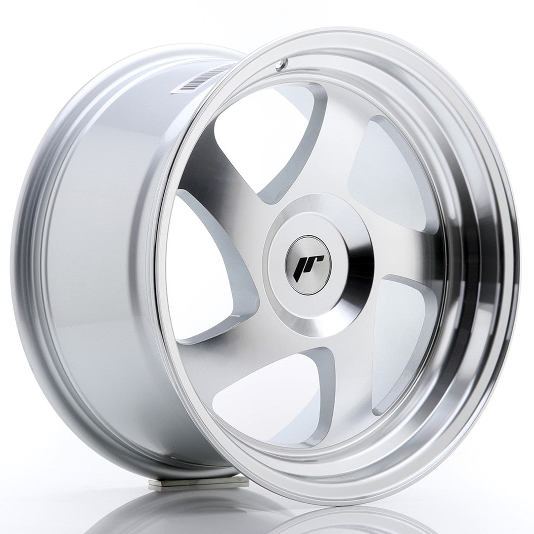 Japan Racing JR-15 17x9" (4 & 5 trous - sur mesure) ET25, Gris Argenté / Poli