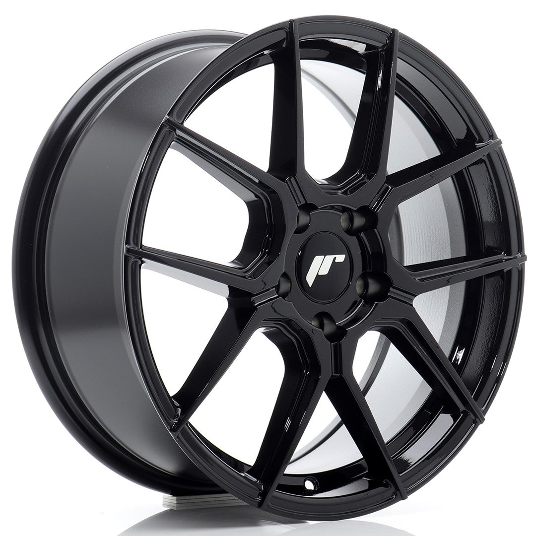 Japan Racing JR-30 17x7" 5x112 ET40, Noir Brillant