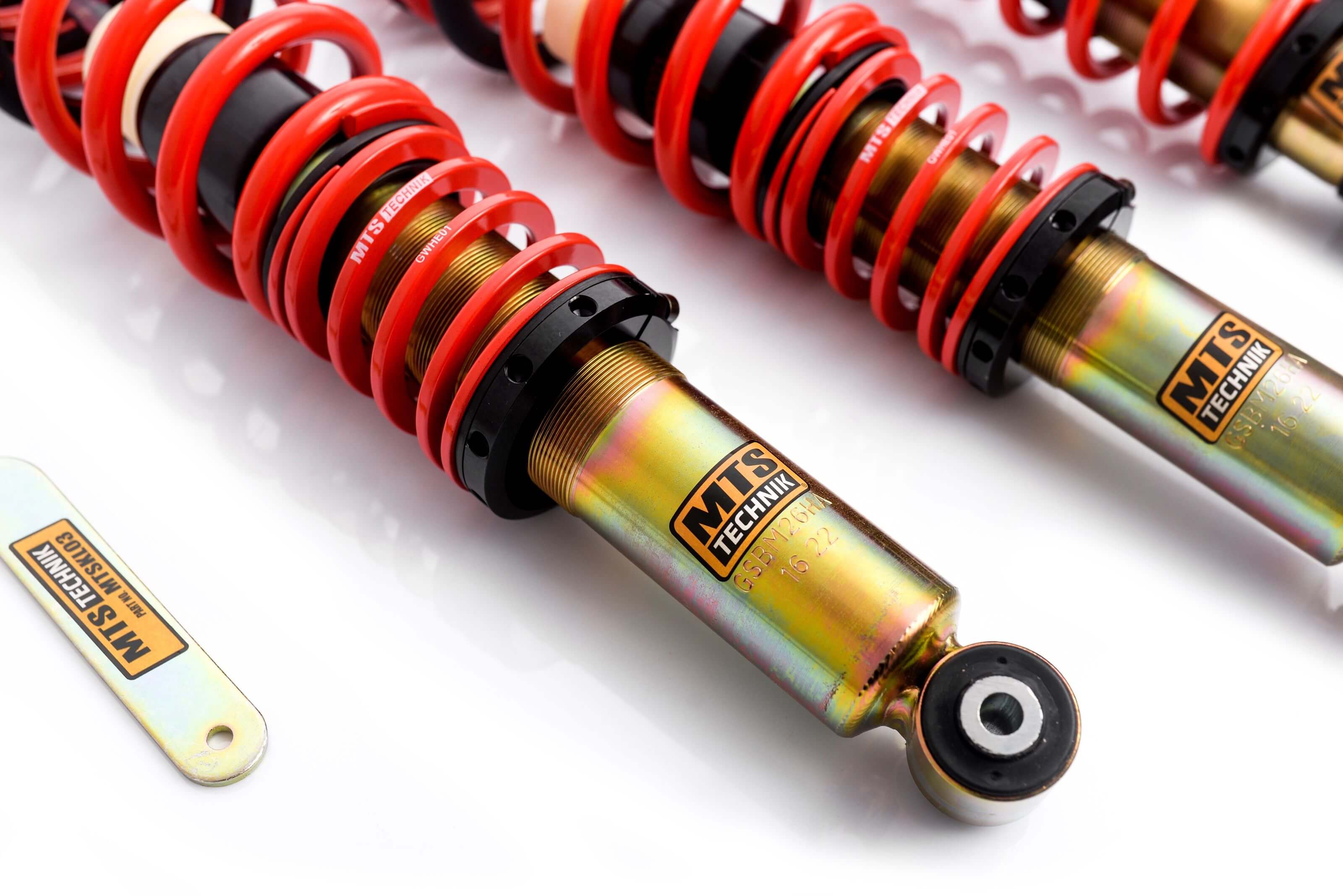 Combinés Filetés MTS Technik BMW Série 3 (E21) — Finition Gold — vue 2 [Gold]