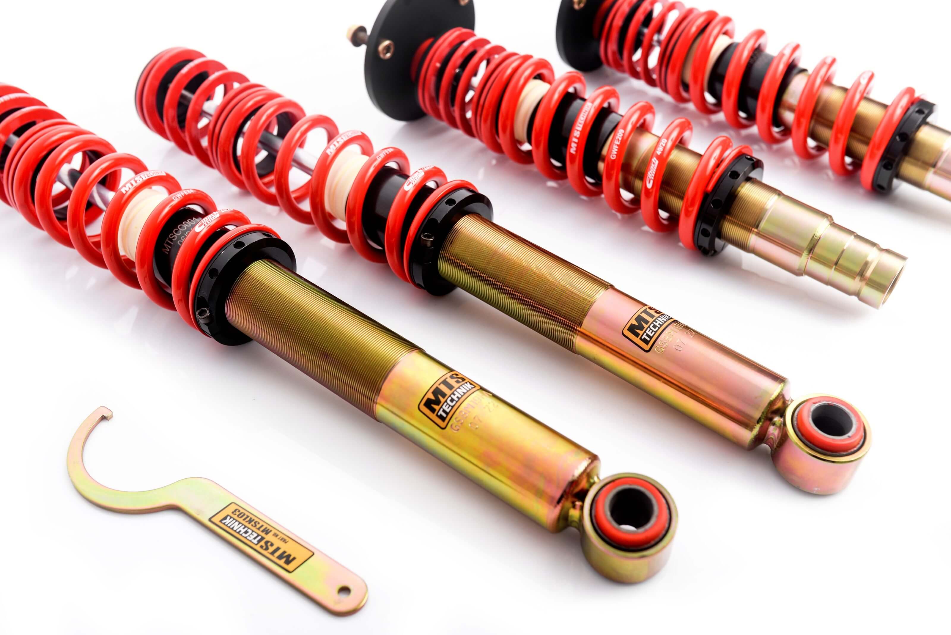 Combinés Filetés MTS Technik Mitsubishi Galant VIII (EA) 4WD — Finition Gold — vue 2 [Gold]