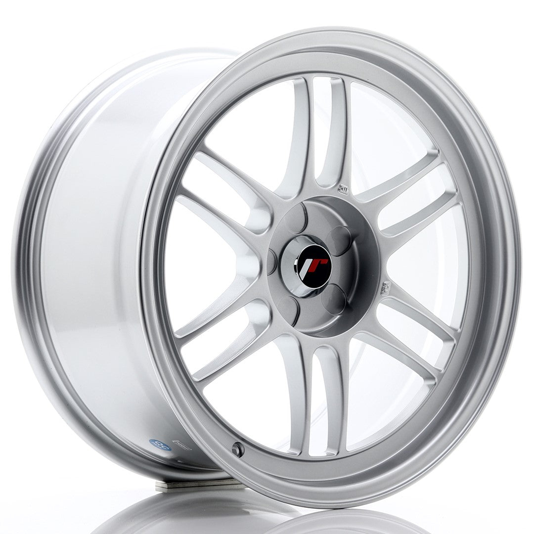 Japan Racing JR-7 18x9" (5 trous - sur mesure) ET35, Gris Argenté