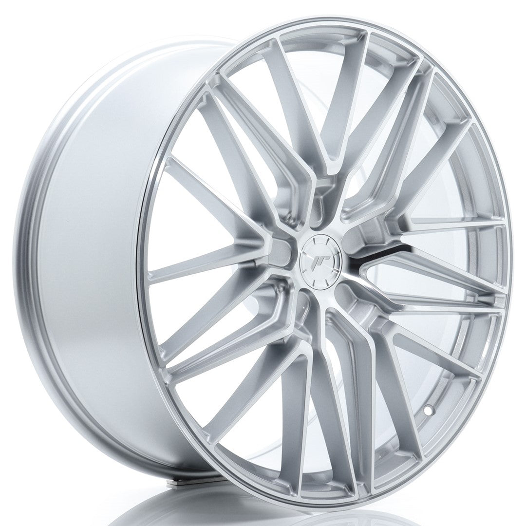 Japan Racing JR-38 22x9.5" (5 trous - sur mesure) ET15-51, Gris Argenté / Poli