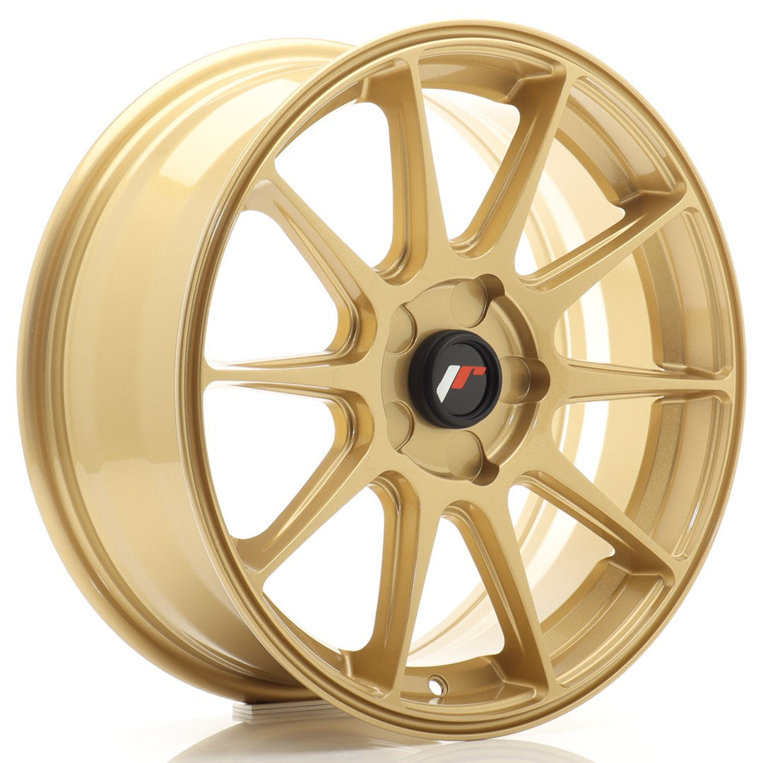 Japan Racing JR-11 17x7" (5 trous - sur mesure) ET20-38, Or / Doré