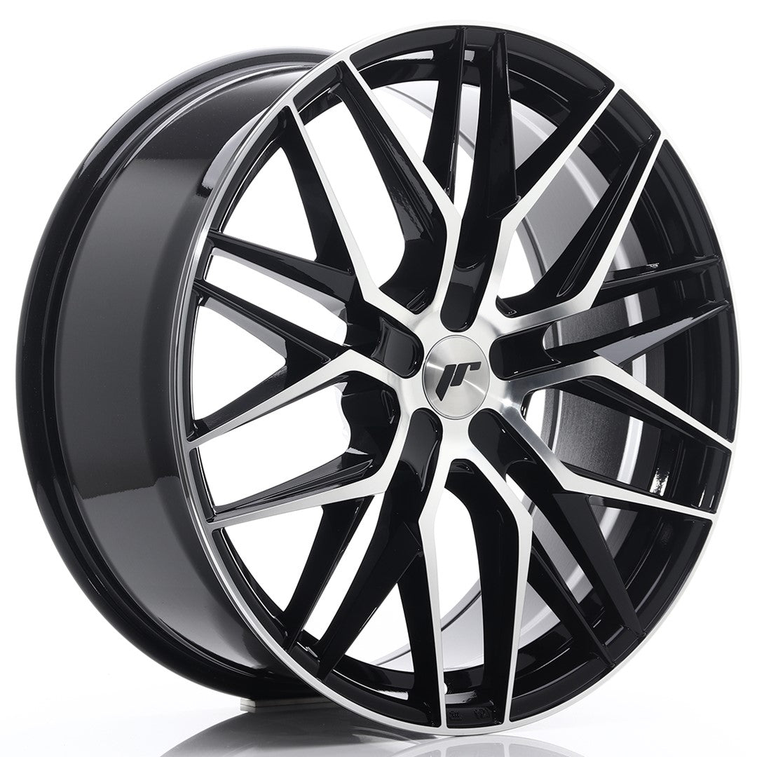 Japan Racing JR-28 Extreme Concave 21x9" (5 trous - sur mesure) ET15-45, Noir / Poli