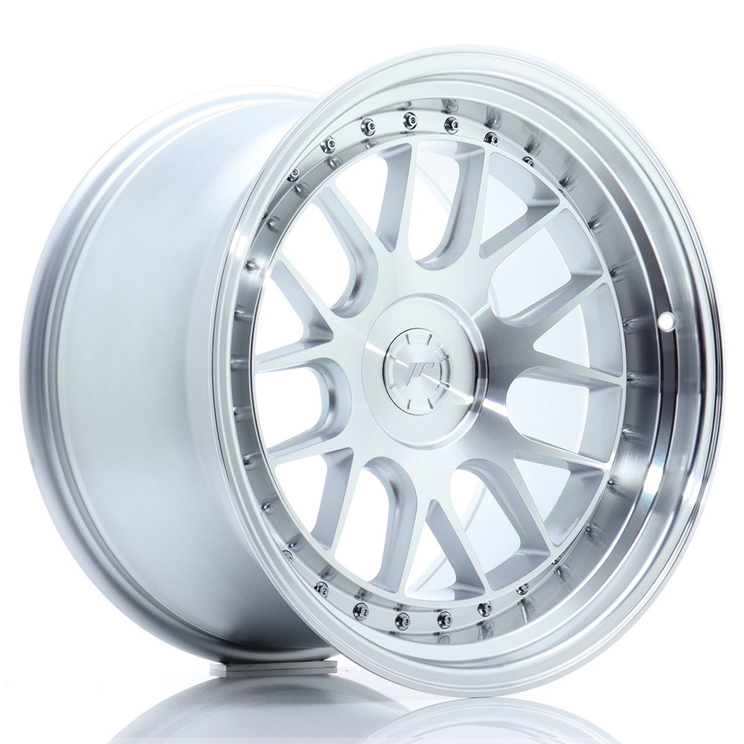 Japan Racing JR-40 18x10.5" (5 trous - sur mesure) ET15-22, Gris Argenté