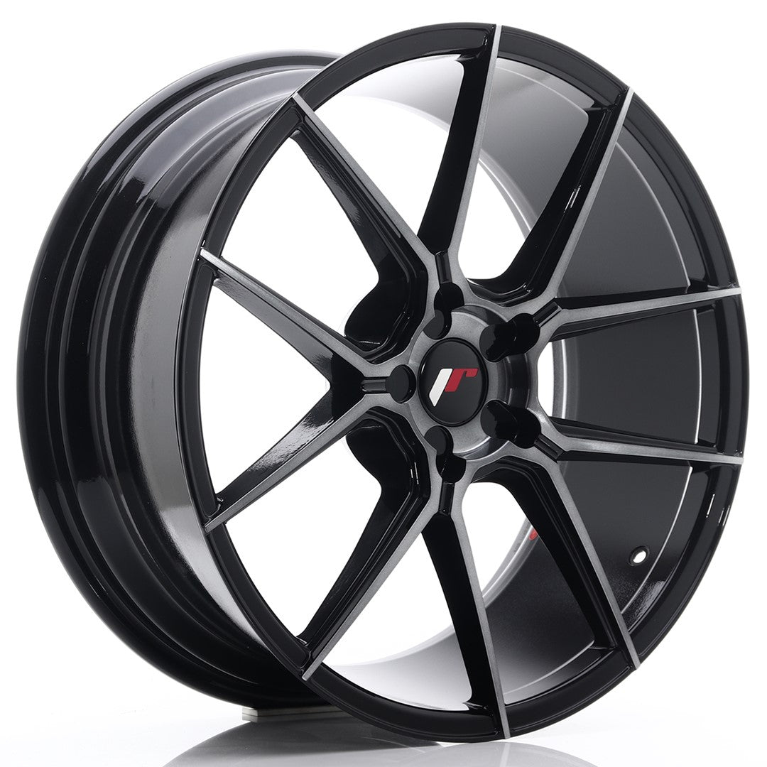 Japan Racing JR-30 20x8.5" (5 trous - sur mesure) ET20-40, Noir Brossé