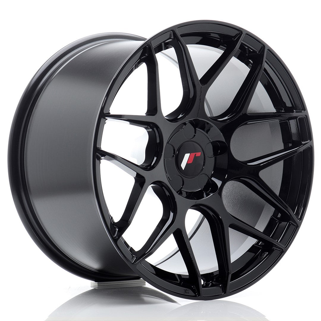 Japan Racing JR-18 Extreme Concave 18x10.5" (5 trous - sur mesure) ET0-25, Noir Brillant