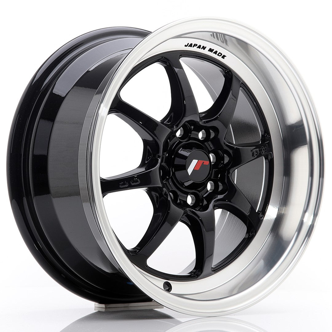 Japan Racing TF-2 15x7.5" 4x100/114.3 ET10, Noir Brillant