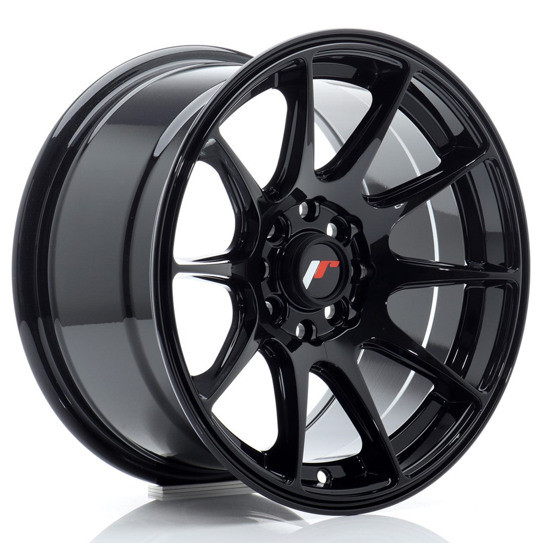 Japan Racing JR-11 15x8" 4x100/108 ET25, Noir Brillant