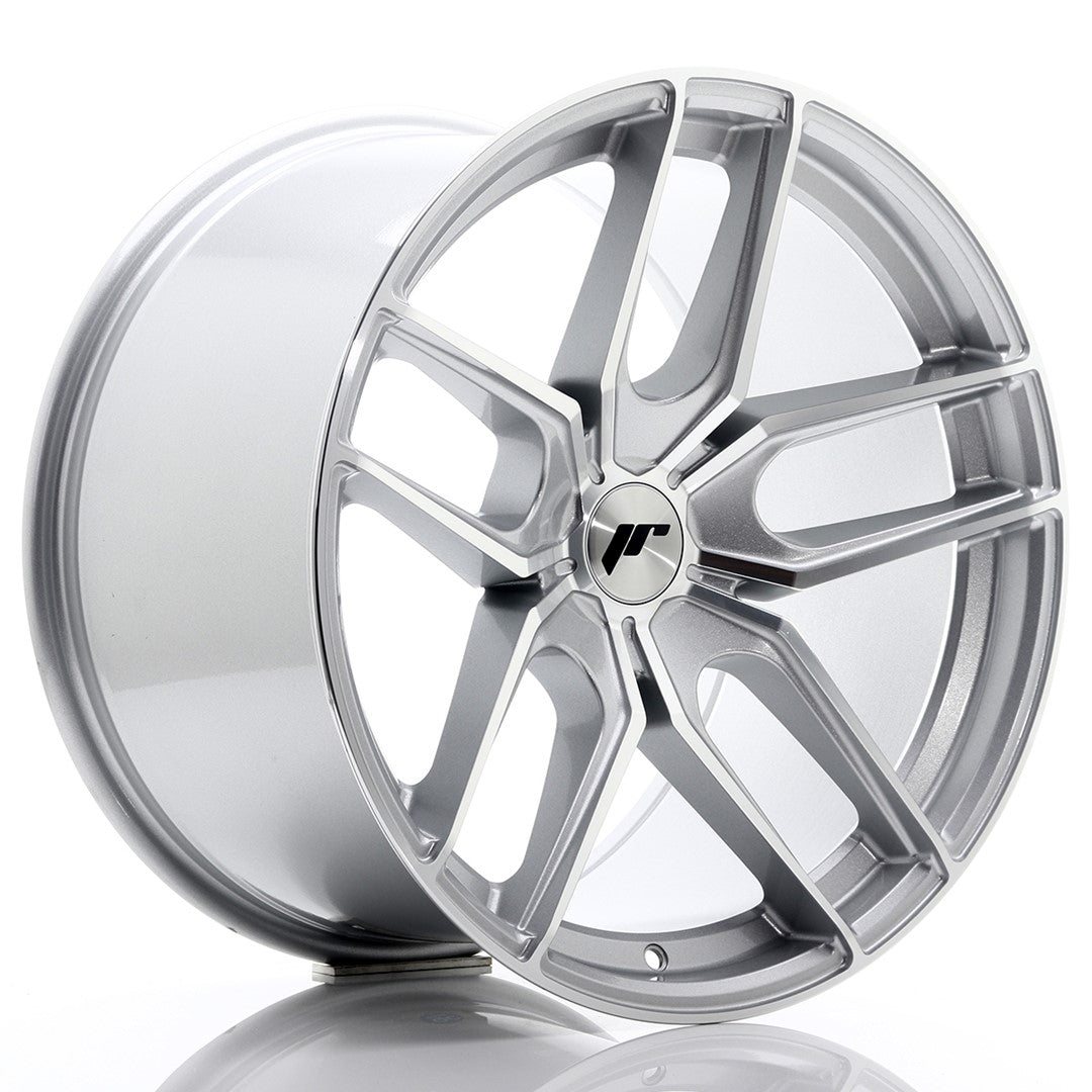 Japan Racing JR-25 19x11" (5 trous - sur mesure) ET20-40, Gris Argenté / Poli