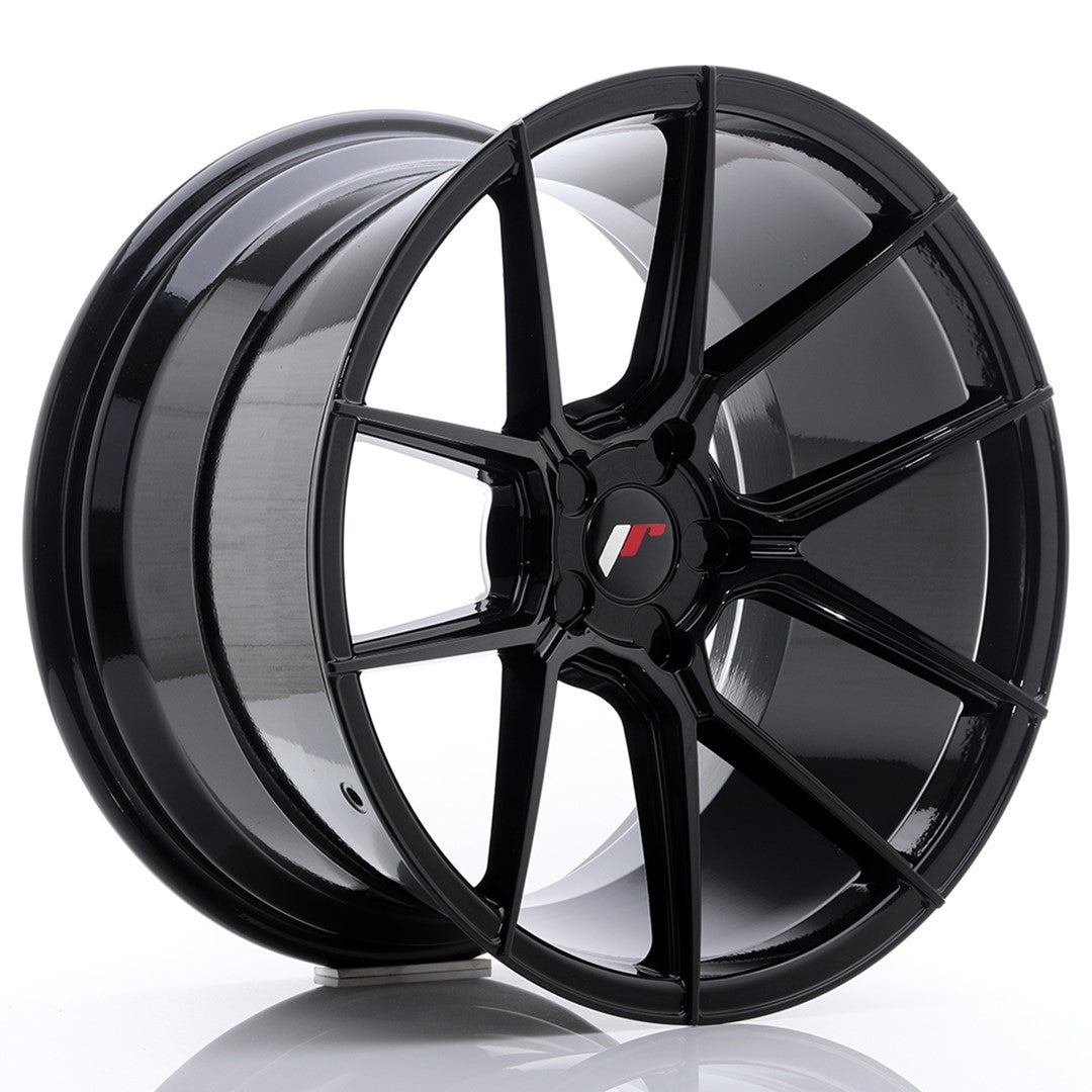 Japan Racing JR-30 Extreme Concave 19x11" (5 trous - sur mesure) ET15-40, Noir Brillant