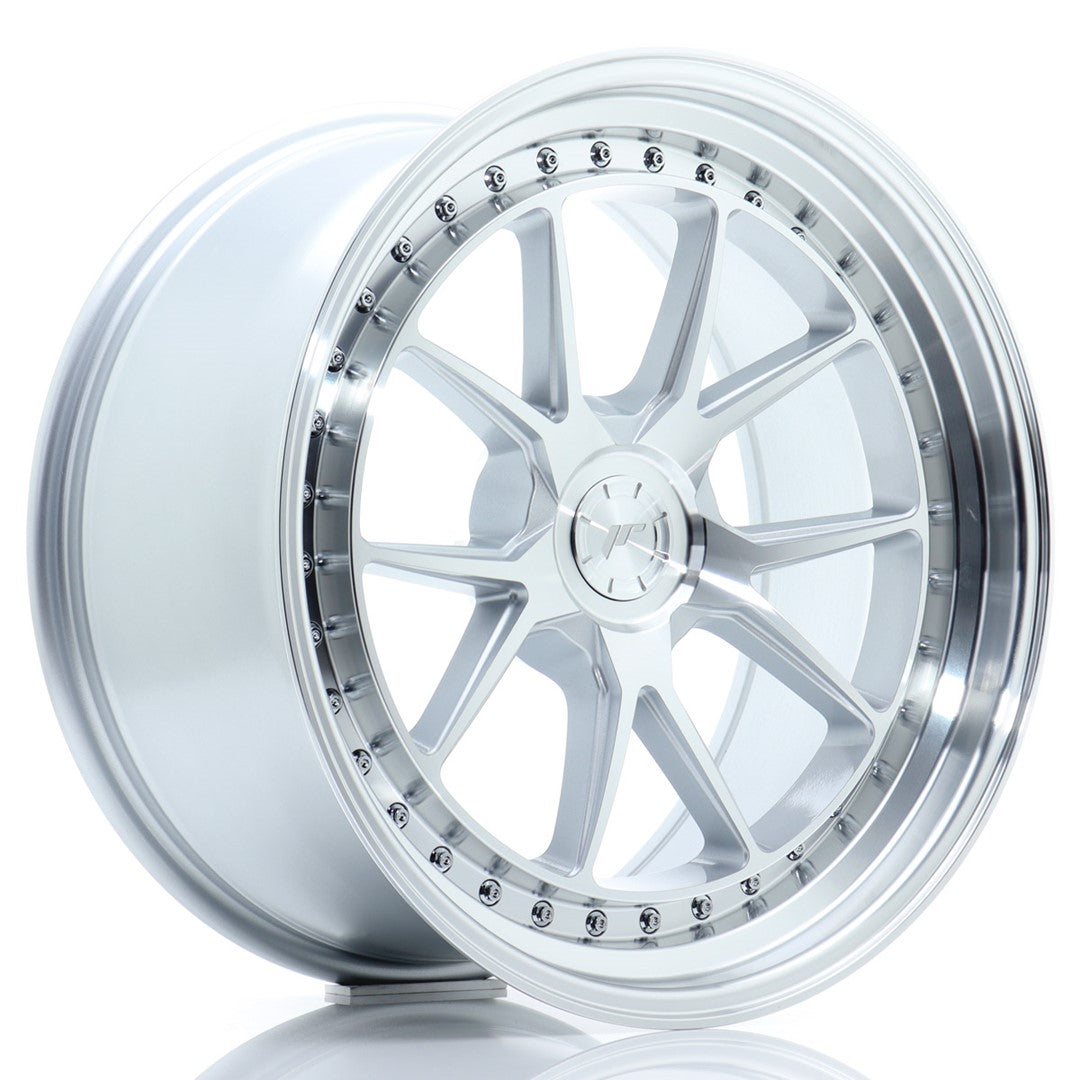 Japan Racing JR-39 19x9.5" (5 trous - sur mesure) ET15-35, Gris Argenté