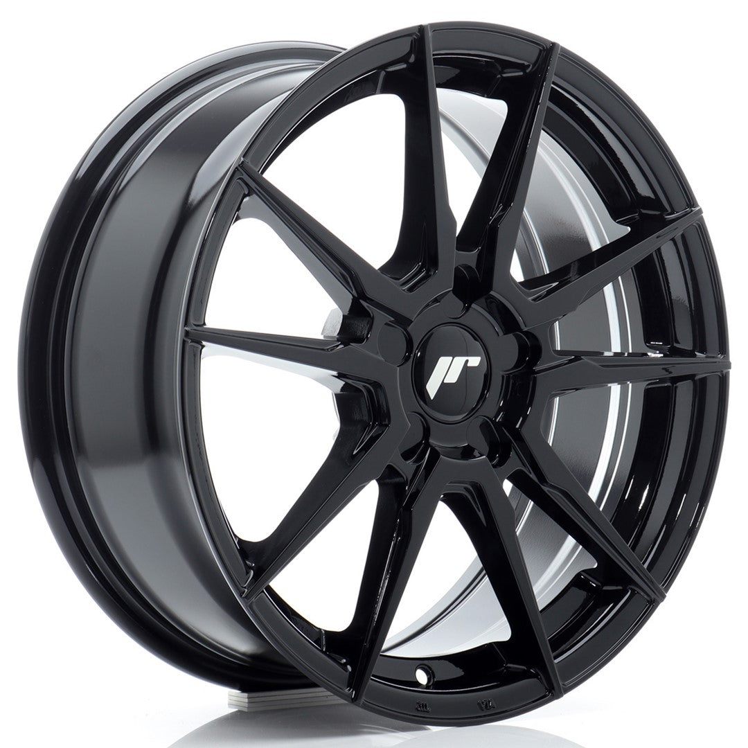 Japan Racing JR-21 17x7" (5 trous - sur mesure) ET20-40, Noir Brillant