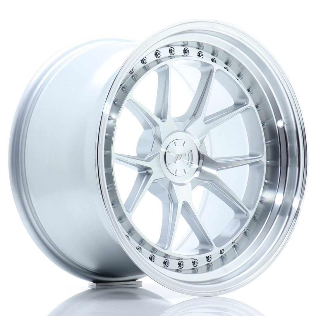 Japan Racing JR-39 18x10.5" (5 trous - sur mesure) ET15-22, Gris Argenté