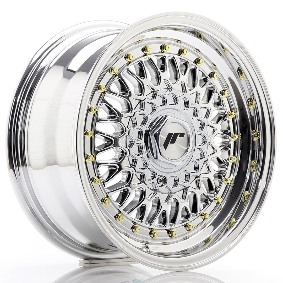 Japan Racing JR-9 15x7" 4x100/108 ET20, Chrome / Titane