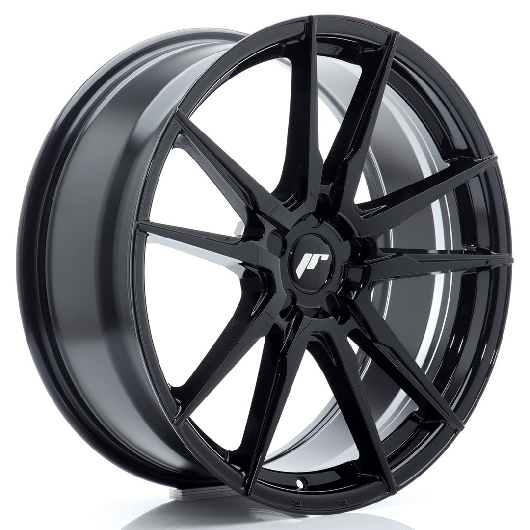 Japan Racing JR-21 20x8" (5 trous - sur mesure) ET20-40, Noir Brillant