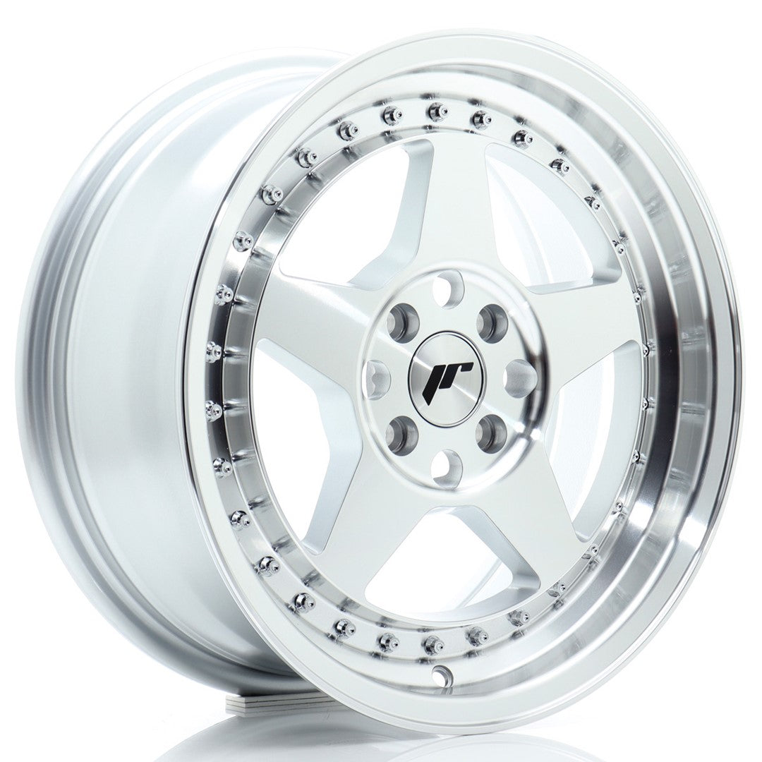 Japan Racing JR-6 16x7" 4x100 ET35, Gris Argenté Poli