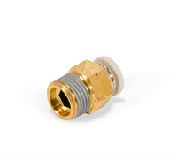 Push-in fitting metal - 3/8" NPT male thread | 3/8" Push-in (like Air Lift 21864)