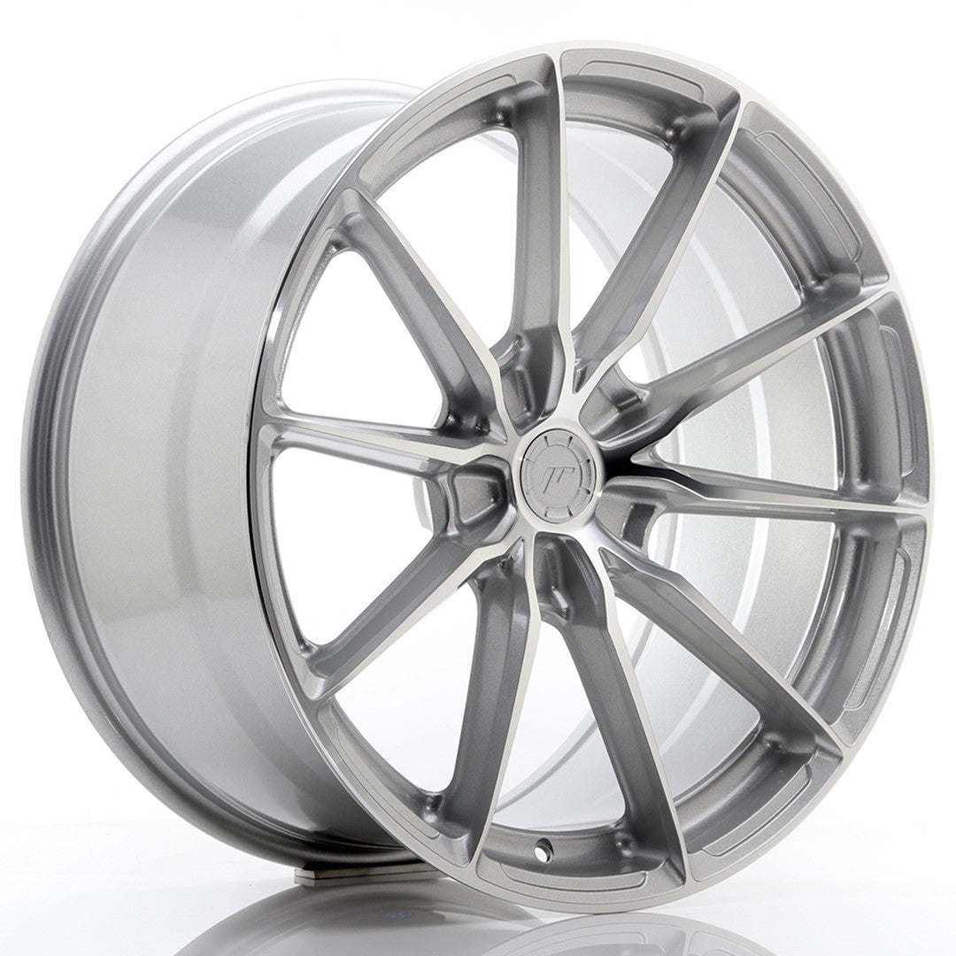 Japan Racing JR-37 Extreme Concave 20x10" (5 trous - sur mesure) ET20-45, Gris Argenté
