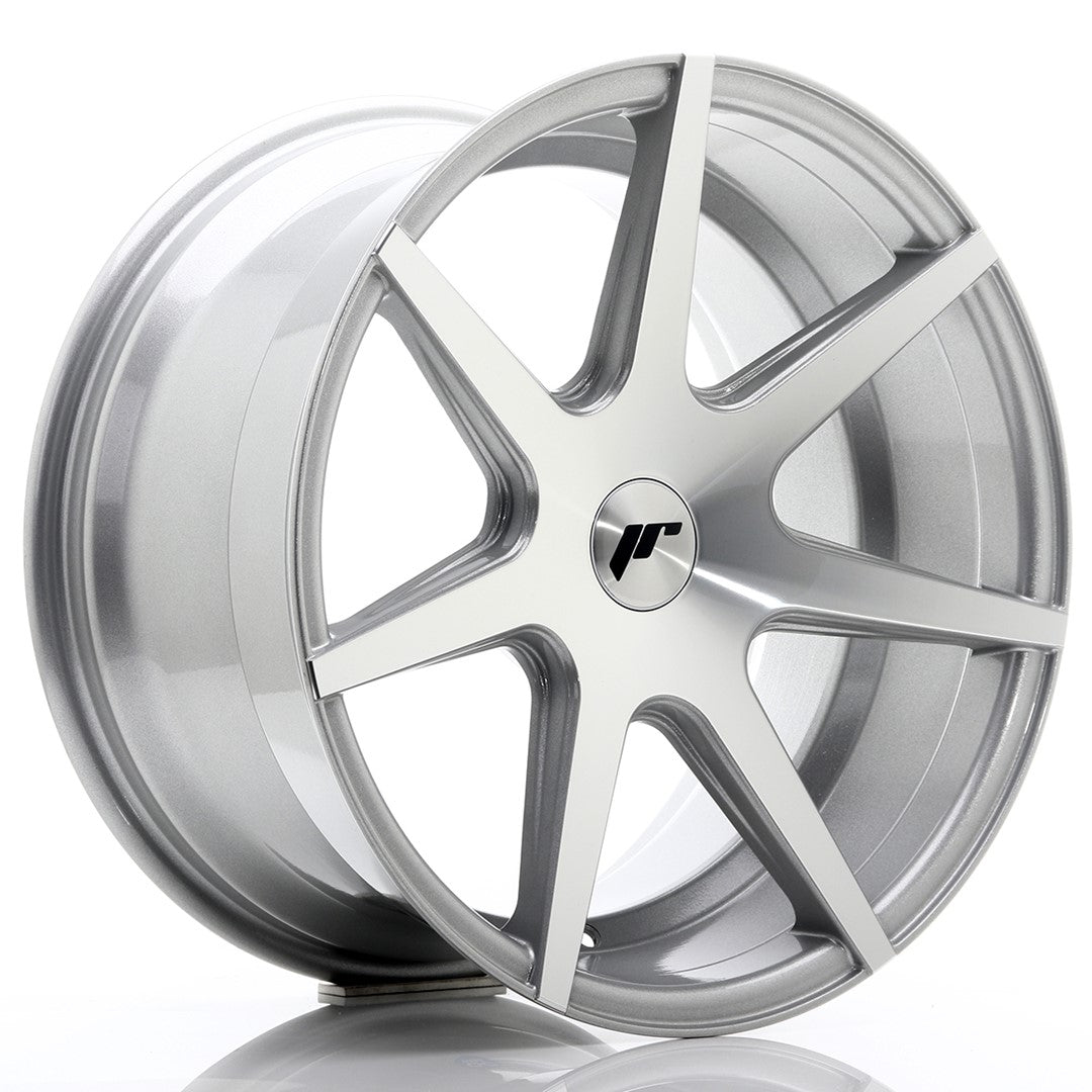 Japan Racing JR-20 Extreme Concave 18x9.5" (4 & 5 trous - sur mesure) ET20-40, Gris Argenté / Poli