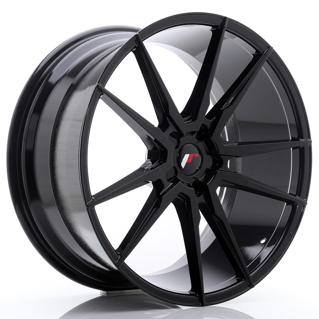 Japan Racing JR-21 Extreme Concave 22x10.5" (5 trous - sur mesure) ET15-52, Noir Brillant
