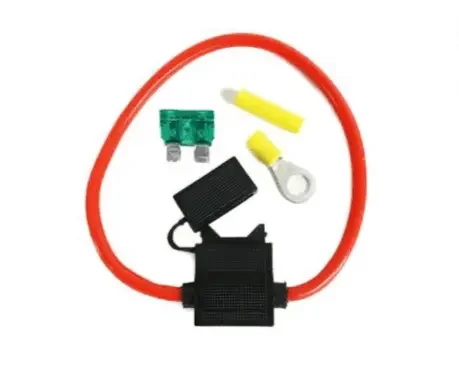 Porte-fusible 6mm², inclus matériel de connexion et fusible 30A Rasl'Bitume
