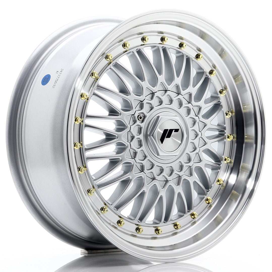 Japan Racing JR-9 17x7.5" 4x100/114.3 ET35, Gris Argenté / Poli