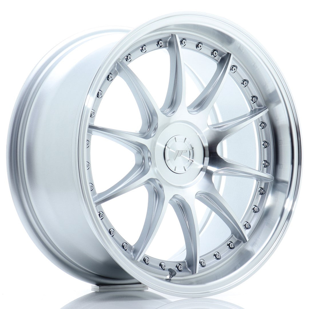 Japan Racing JR-41 18x8.5" (5 trous - sur mesure) ET15-35, Gris Argenté