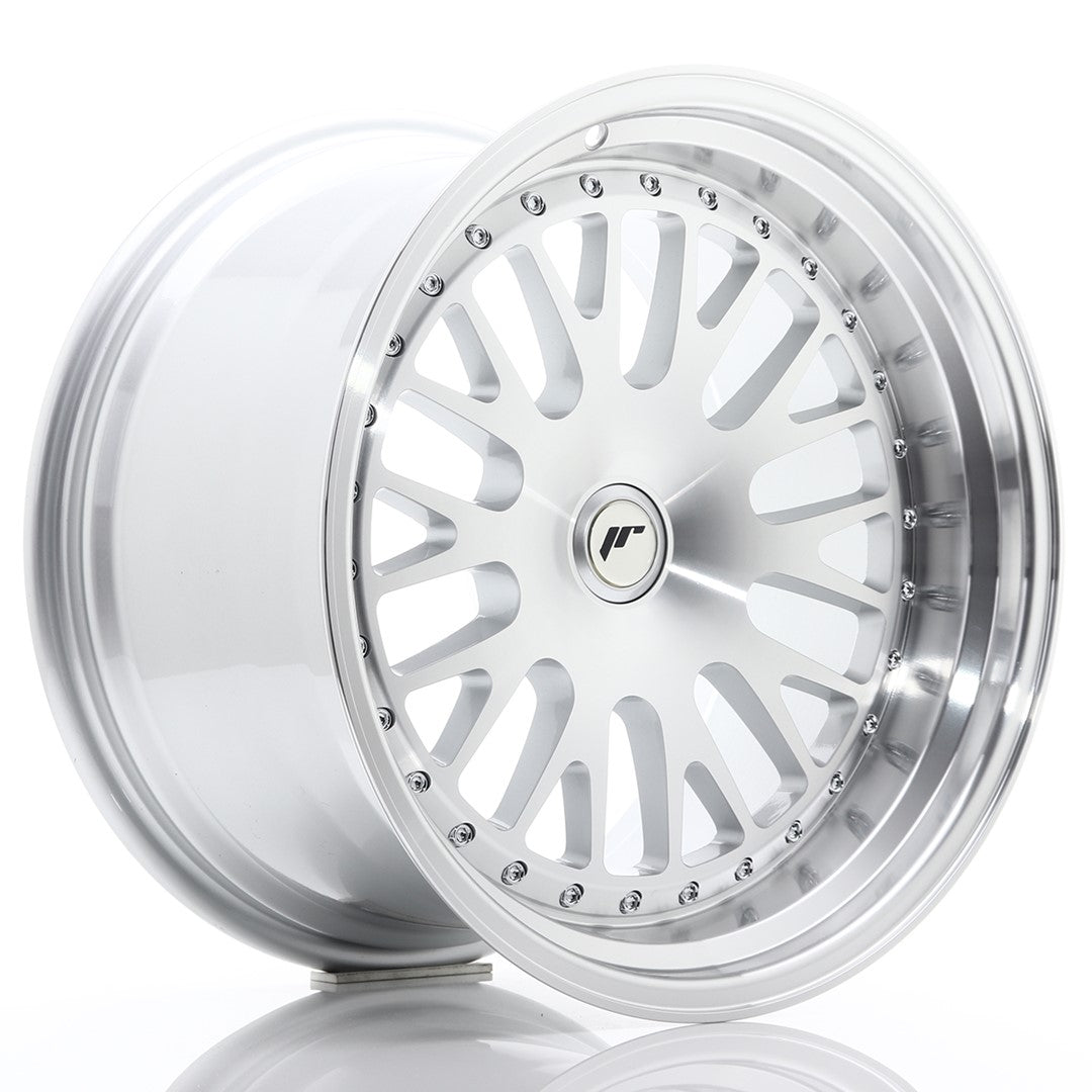 Japan Racing JR-10 18x10.5" (4 & 5 trous - sur mesure) ET12-25, Gris Argenté / Poli