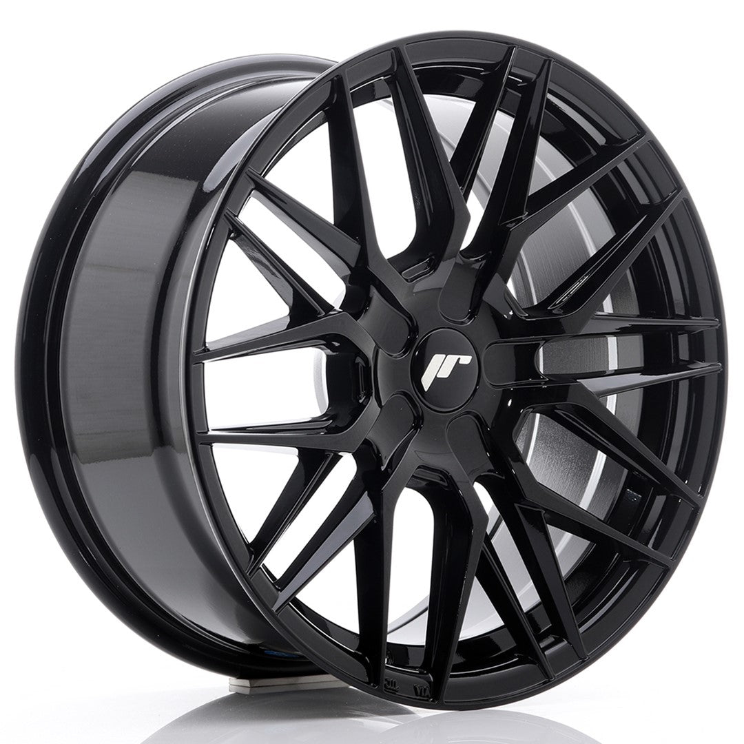 Japan Racing JR-28 17x8" (4 & 5 trous - sur mesure) ET25-40, Noir / Brillant