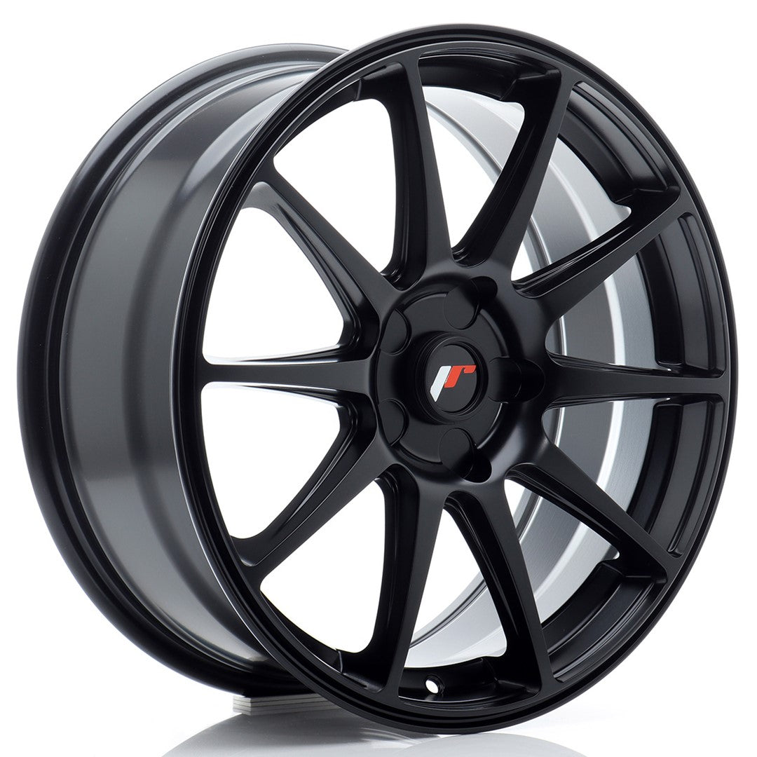 Japan Racing JR-11 18x7.5" (5 trous - sur mesure) ET20-40, Noir Mat