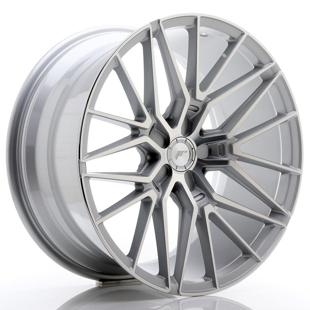 Japan Racing JR-38 20x10" (5 trous - sur mesure) ET20-45, Gris Argenté