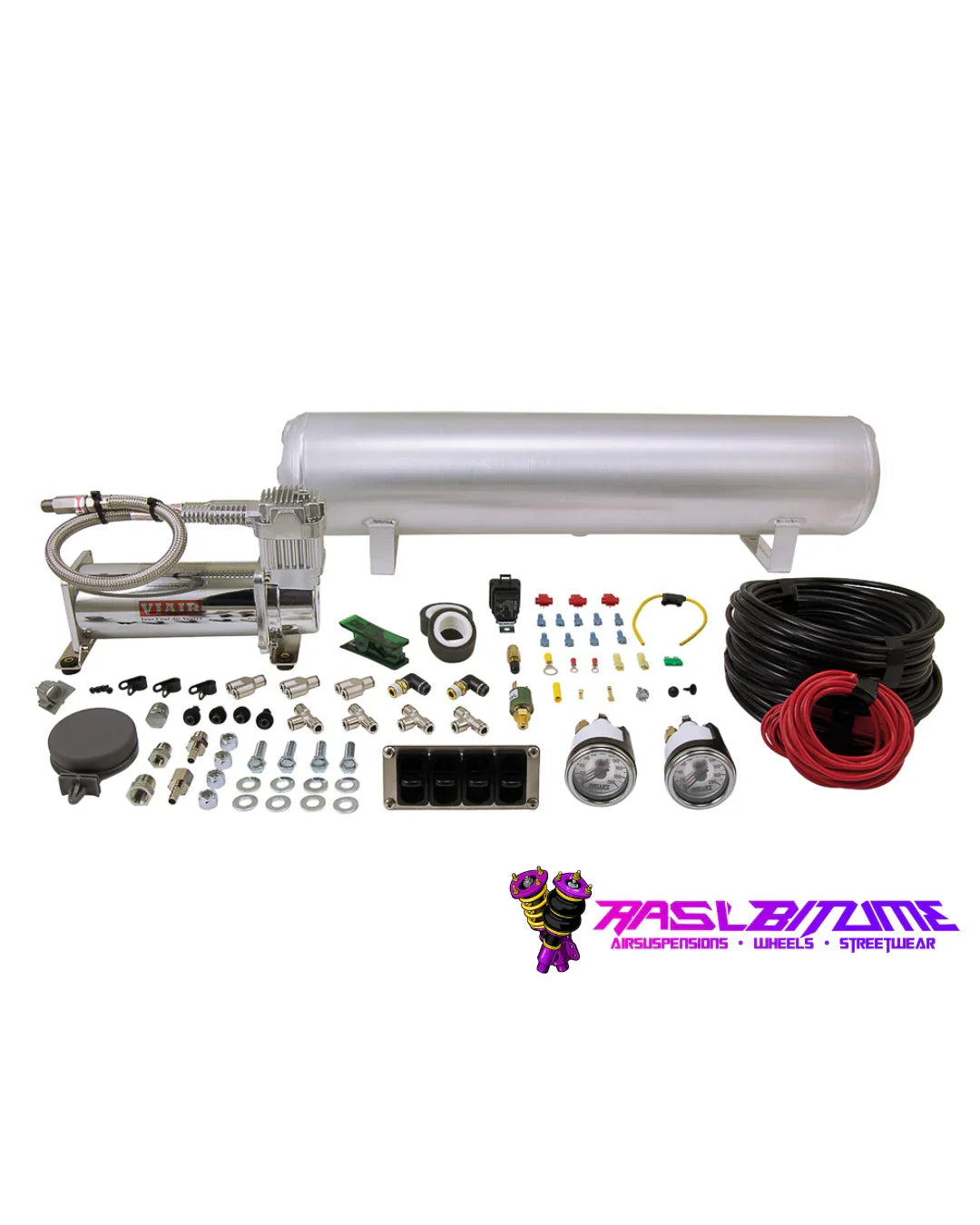 Manuelle 4-Wege Air Ride Steuerung – Inspiriert von Air Lift 27666 | VIAIR 444C Kompressor + 4 Gal Tank