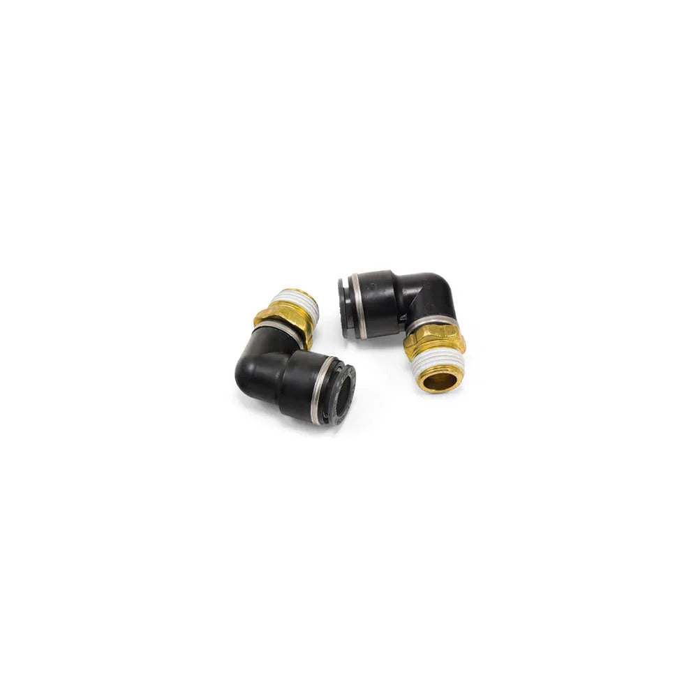 Air Lift 21637 - Raccordo a gomito - 3/8" NPT Maschio | 1/2" Push-in / unità