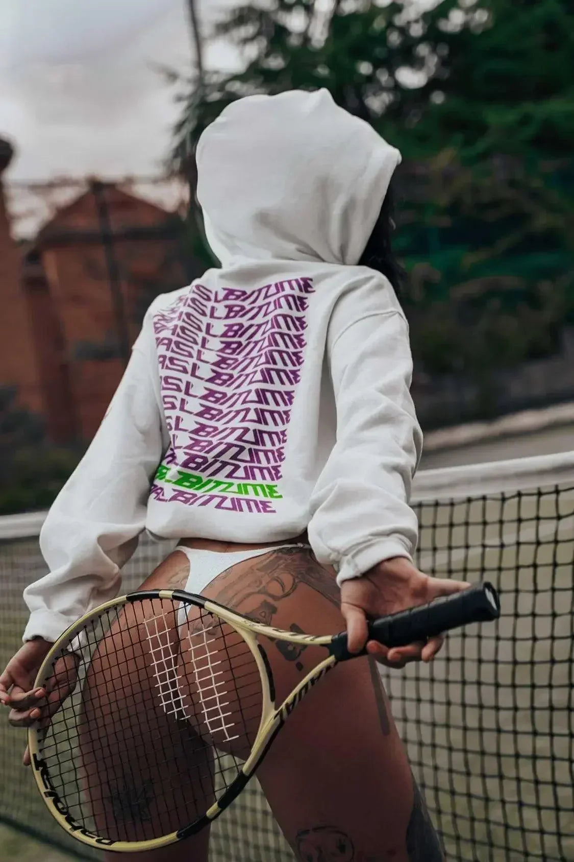 Sweat à Capuche Fluo Rasl'Bitume