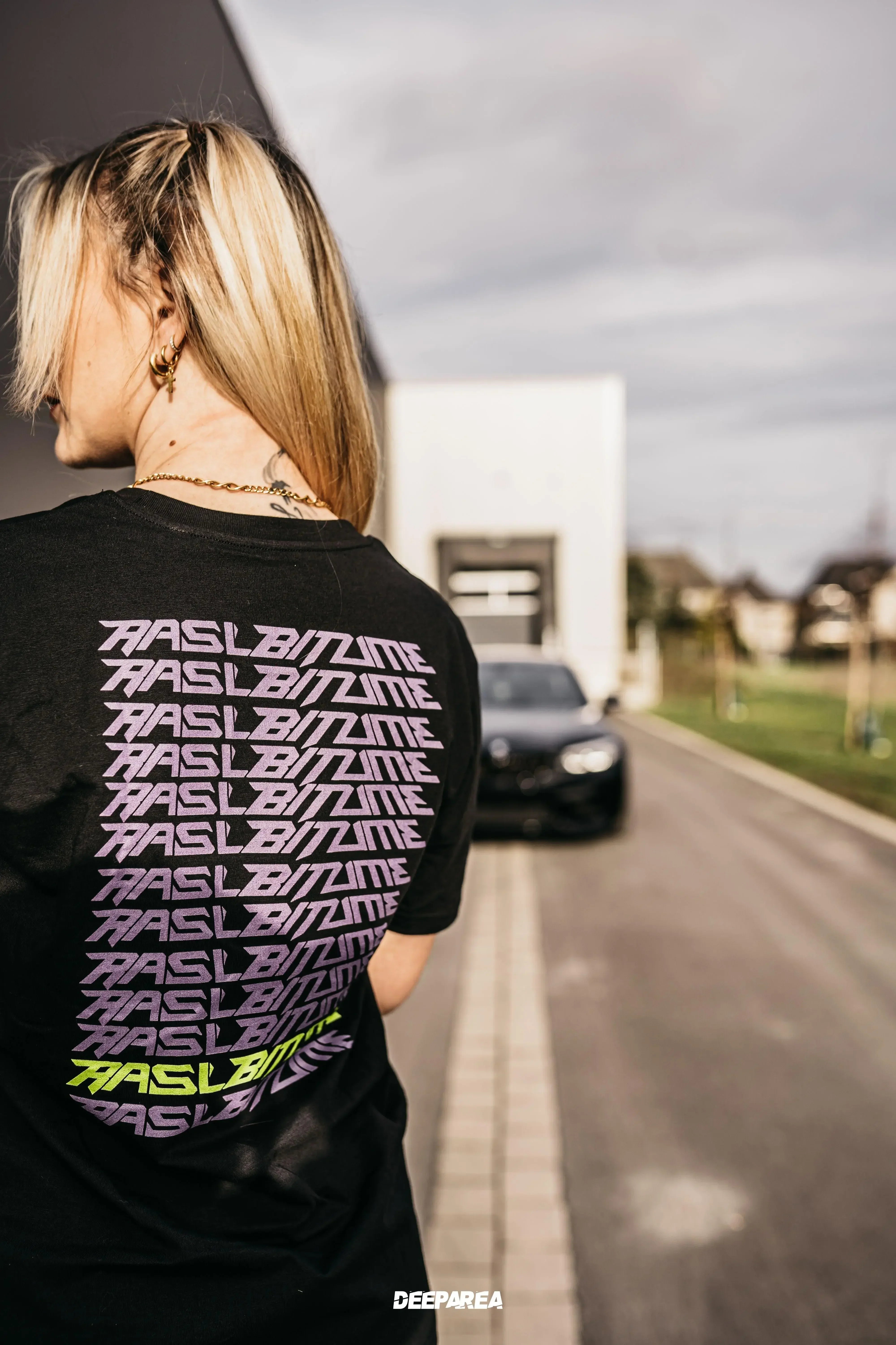 T-shirt unisexe Rasl'bitume fluo Rasl'Bitume