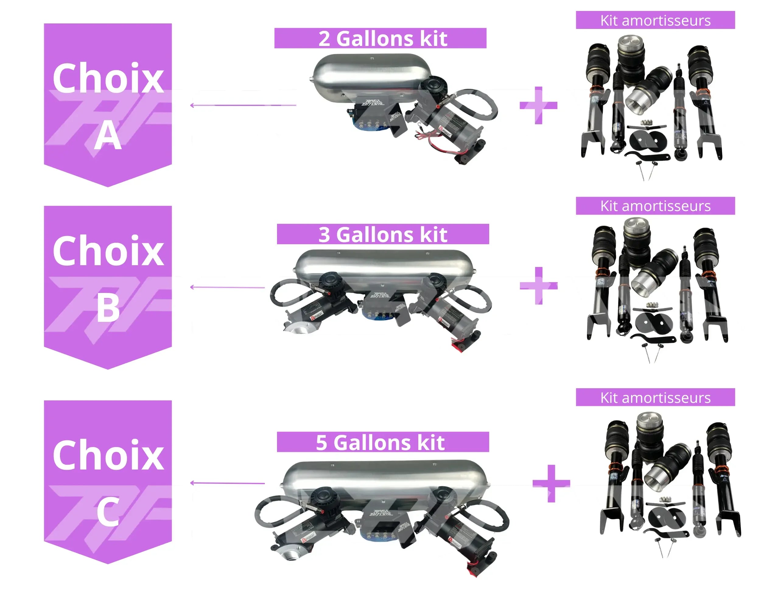 Rasl’Bitume – Kit Airmext Honda Prelude BB5 (1996-2001) | Suspension Pneumatique Rasl'Bitume