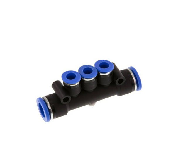 T-Fitting - 10 mm Push-in | 3x6 mm Push-in | 10 mm Push-in