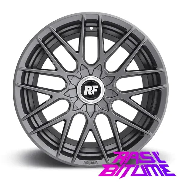 Rotiform RSE | 10x20 ET35 alésage 66,6 Anthracite 5x112 - Rasl'Bitume