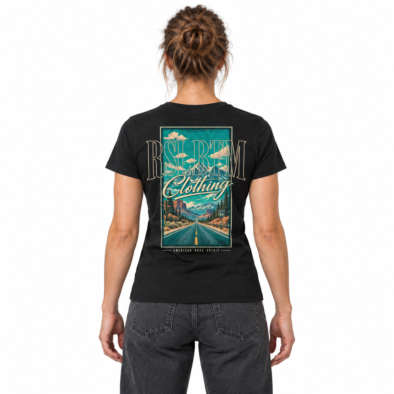 Women's American Road Spirit T-shirt Rasl'Bitume