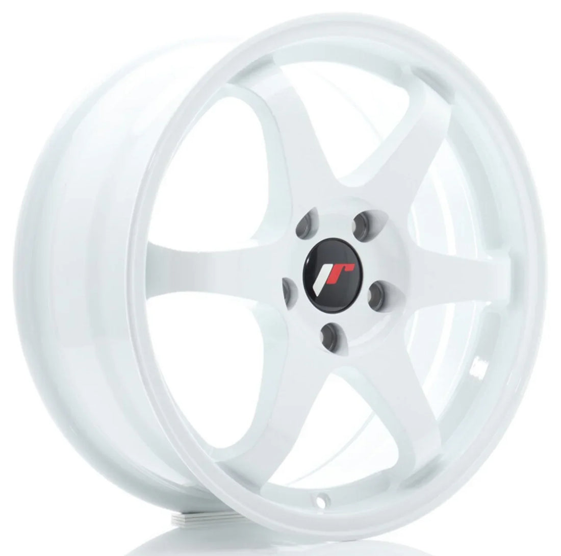 Japan Racing JR-3 17x7" 4x100 ET40, Blanc - Rasl'Bitume