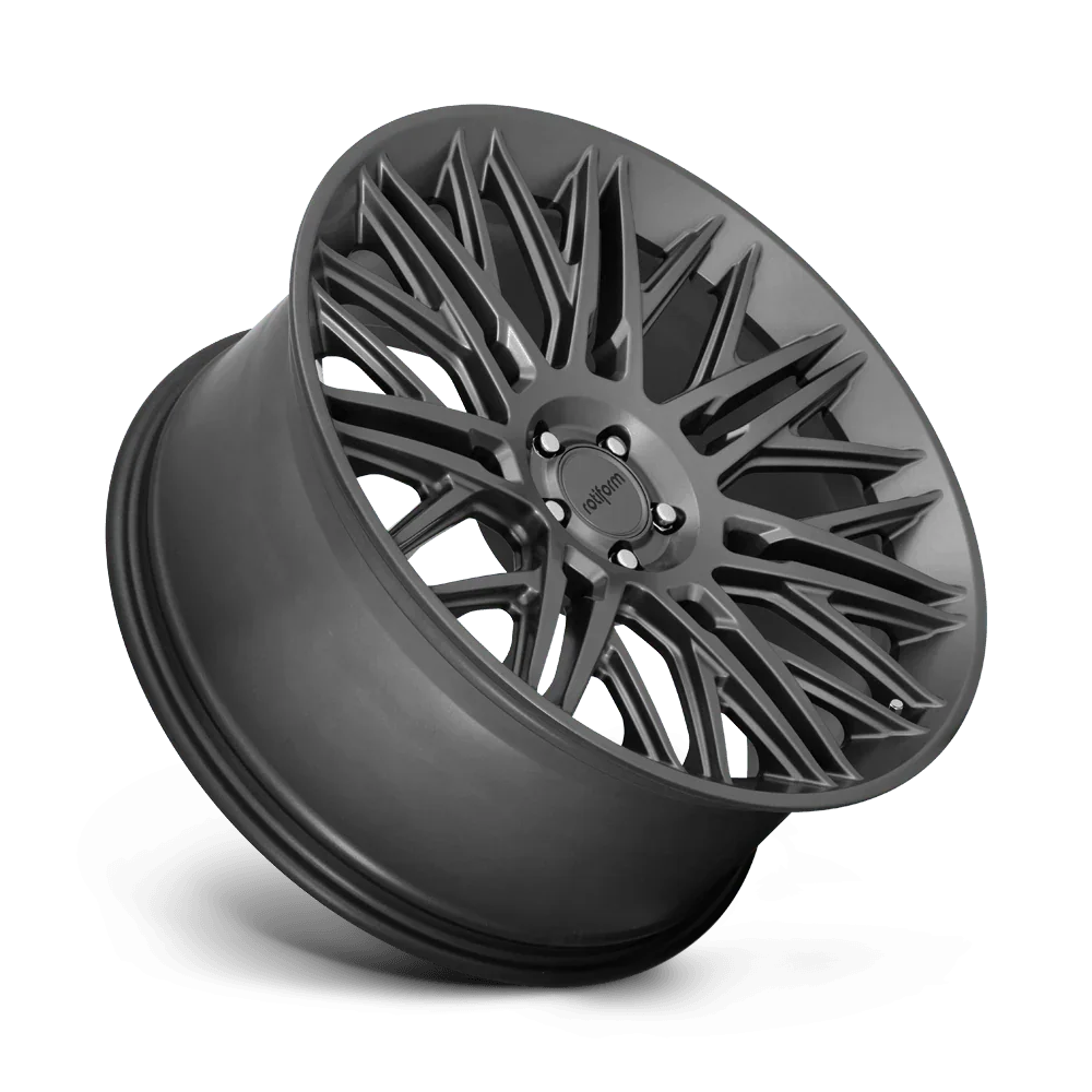 Rotiform JDR | 10x22 ET20 alésage 66,6 Anthracite 5x112 - Rasl'Bitume