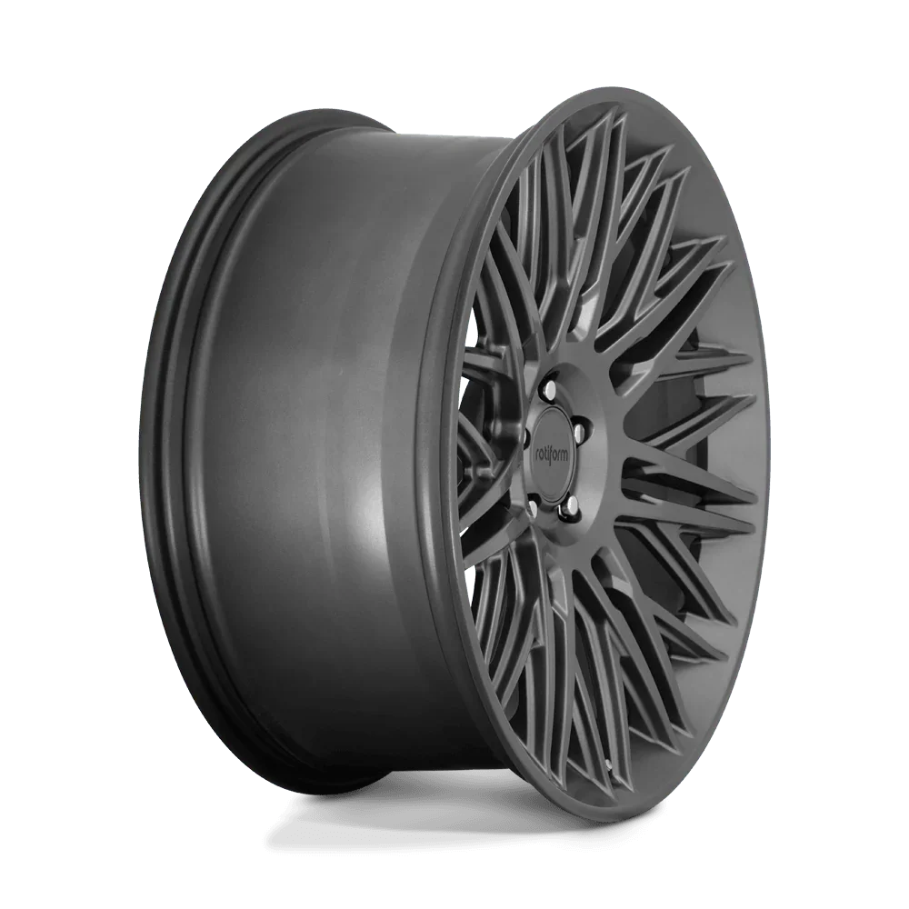 Rotiform JDR | 10x22 ET20 alésage 66,6 Anthracite 5x112 - Rasl'Bitume