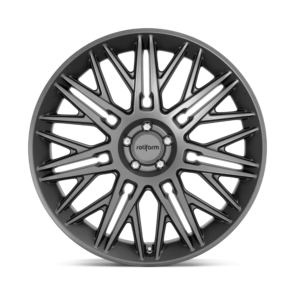 Rotiform JDR | 10x22 ET20 alésage 66,6 Anthracite 5x112 - Rasl'Bitume