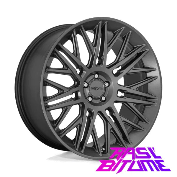 Rotiform JDR | 10x22 ET20 alésage 66,6 Anthracite 5x112 - Rasl'Bitume