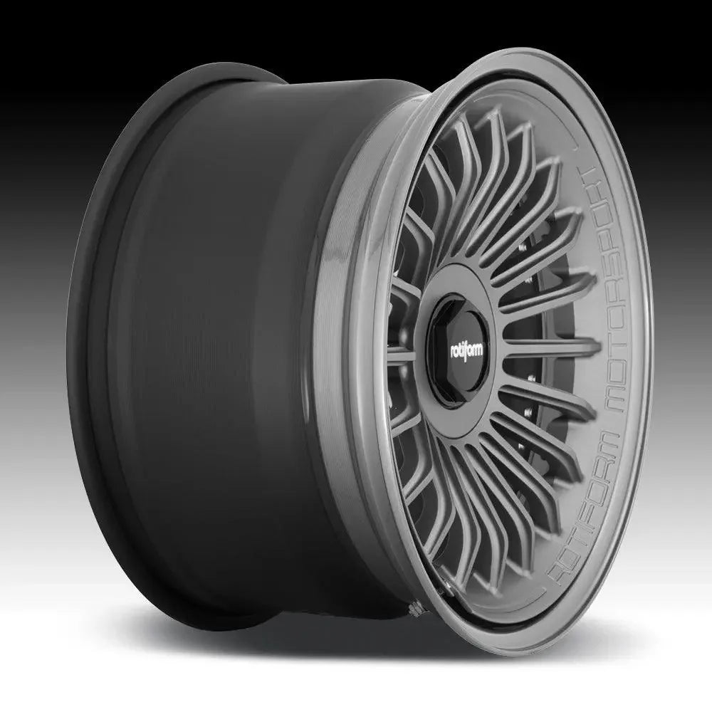 Rotiform BUC-M | 8,5x19 ET45 alésage 66,6 Anthracite 5x112 - Rasl'Bitume