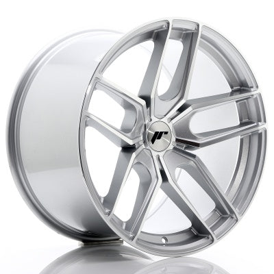 Japan Racing JR-25 Extreme Concave 20x10" (5 trous - sur mesure) ET20-40, Gris Argenté / Poli